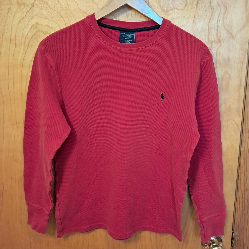 Polo Ralph Lauren Men's Red Long Sleeve Tee